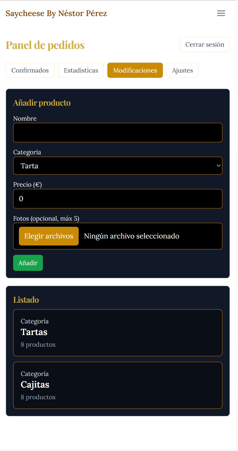 Say Cheese Web Panel